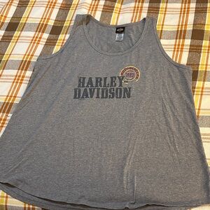 Harley-Davidson Women's Gray Logo Tank Top - 3XL